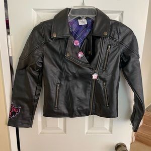 Disney Store Girl’s Descendants Black Faux Jacket